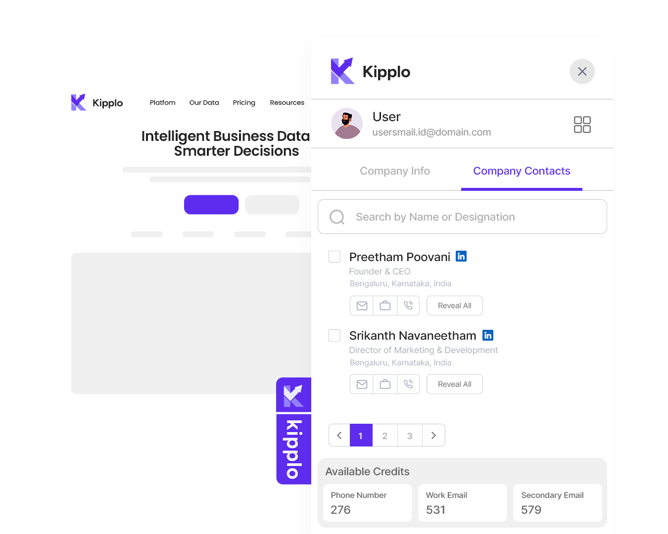 Reveal Contacts By Domain
